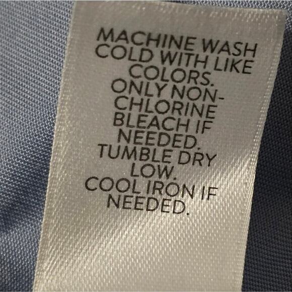 J. Jill Chambray Blue Lace Front Tunic Blouse Plus Size 3X - Picture 5 of 8